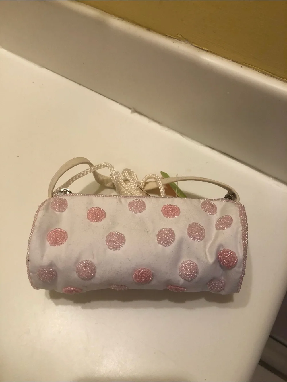 New Little Girl's Barrel Shaped Embellished Purse
